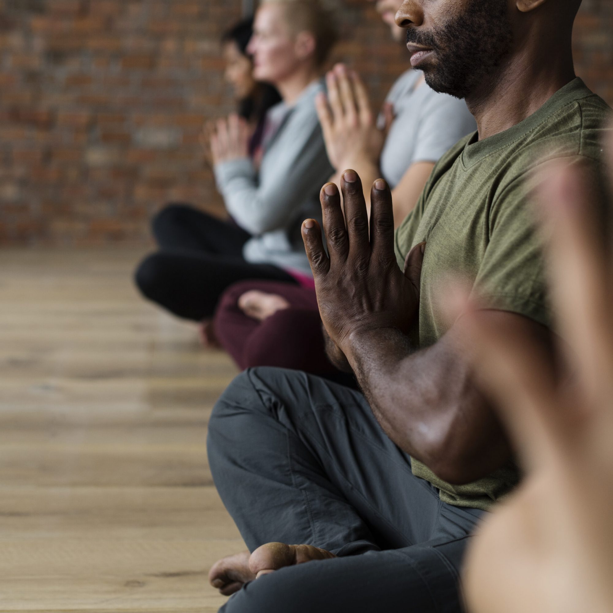 Diversity People Exercise Class Relax Concept Diversity People Exercise Class Relax Concept